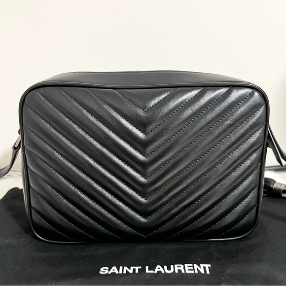 Saint Laurent Lou Matelassé Calfskin Chevron Leather Medium Camera Bag - Picture 5 of 15